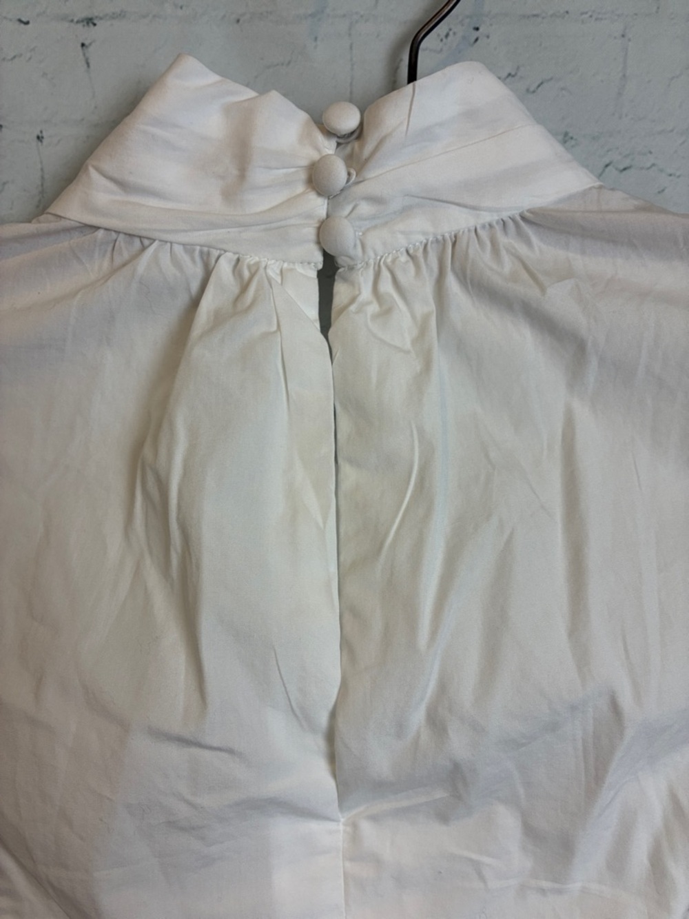 Derek Lam 10 Crosby Brynn Ruffle Wrap White Top Size 6 Like New Elevated Basic - Picture 10 of 16